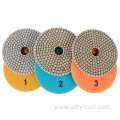 4 inch 3 Step wet diamond Polishing Pad